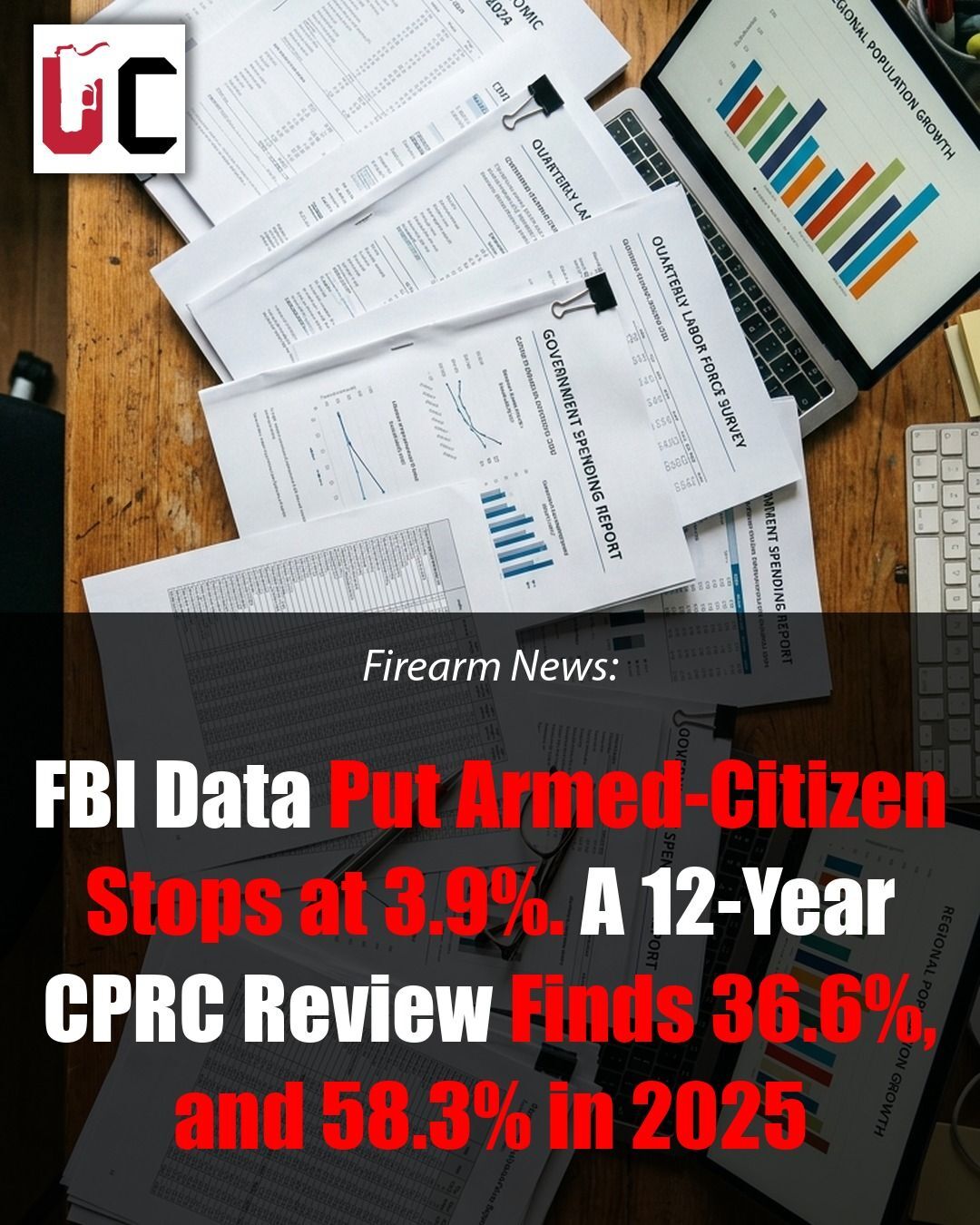 FBI Data Put Armed-Citizen Stops at 3.9%. A 12-Year CPRC Review Finds 36.6%, and 58.3% in 2025