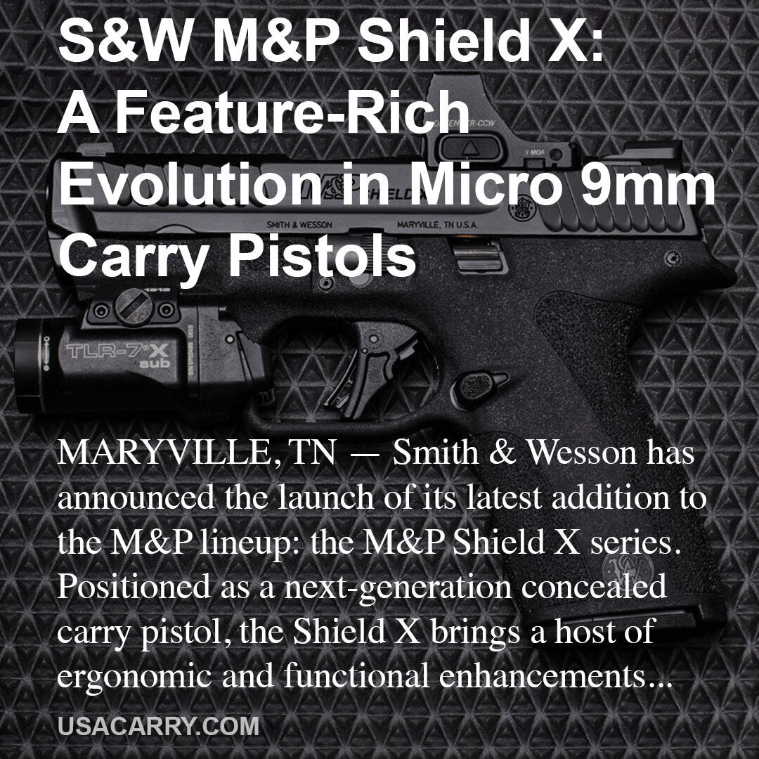 S&W Introduces M&P Shield X: A Feature-Rich Evolution in Micro 9mm Carry Pistols