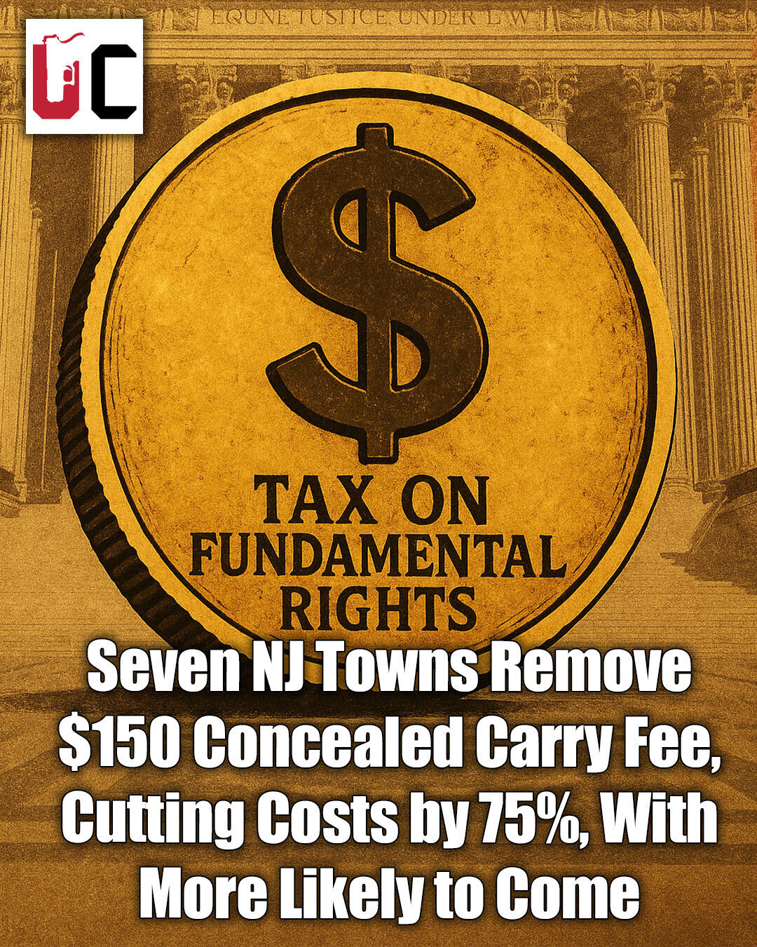 Seven NJ Towns Remove $150 Concealed Carry Fee, Cutting Costs by 75%, With More Likely to Come