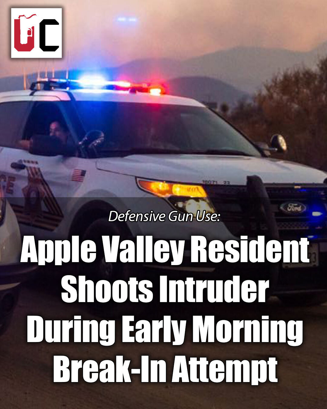 Apple Valley Resident Shoots Intruder During Early Morning Break-In Attempt
