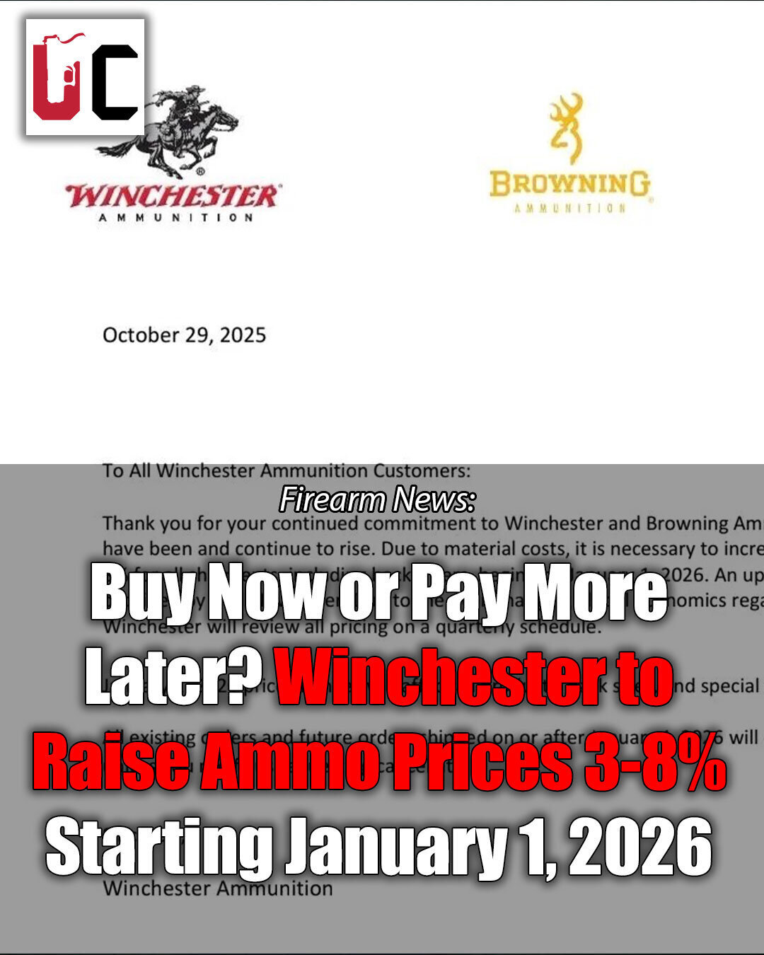 Buy Now or Pay More Later? Winchester to Raise Ammo Prices 3-8% Starting January 1, 2026