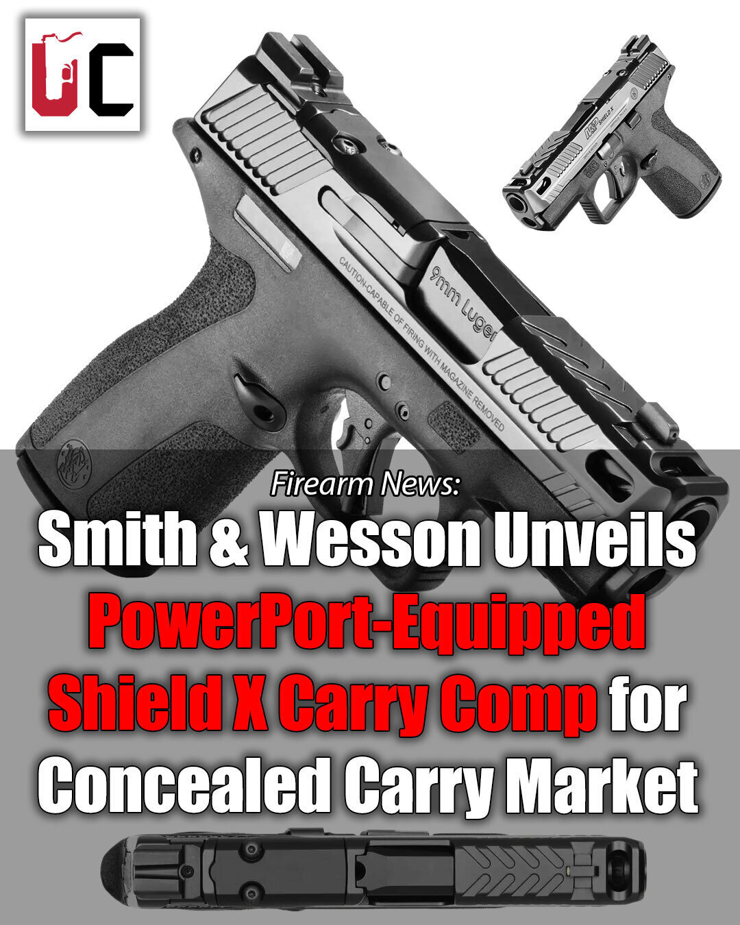 Smith & Wesson Unveils PowerPort-Equipped Shield X Carry Comp for Concealed Carry Market