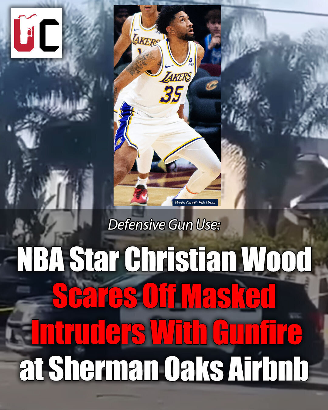 NBA Star Christian Wood Scares Off Masked Intruders With Gunfire at Sherman Oaks Home