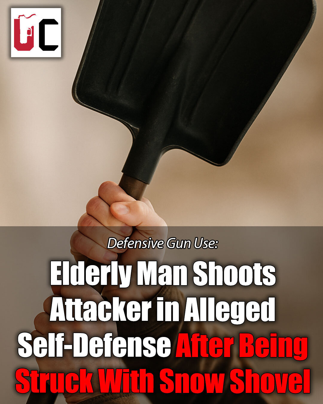 Elderly Man Shoots Attacker in Alleged Self-Defense After Being Struck With Snow Shovel