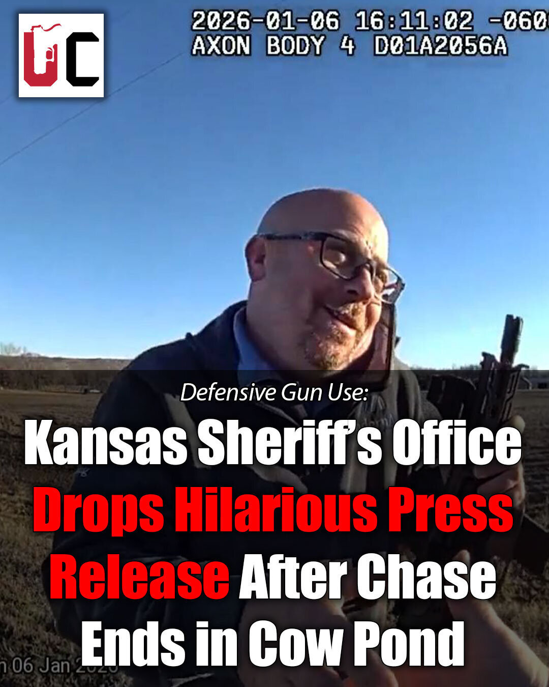 Kansas Sheriff’s Office Drops Hilarious Press Release After Chase Ends in Cow Pond