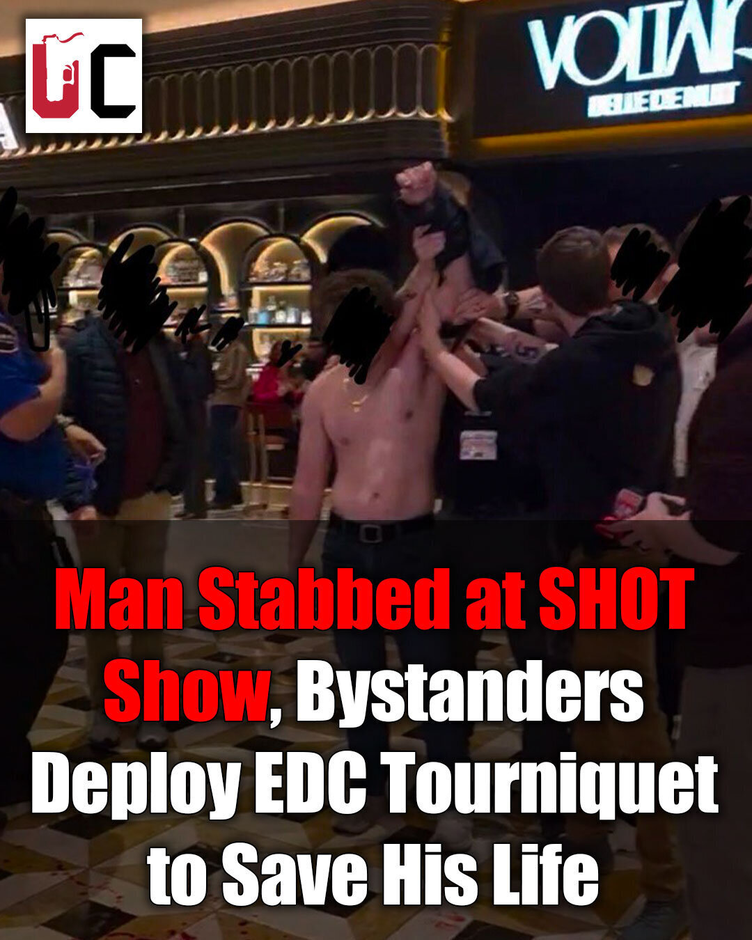 Man Stabbed at SHOT Show, Bystanders Deploy EDC Tourniquet to Save His Life