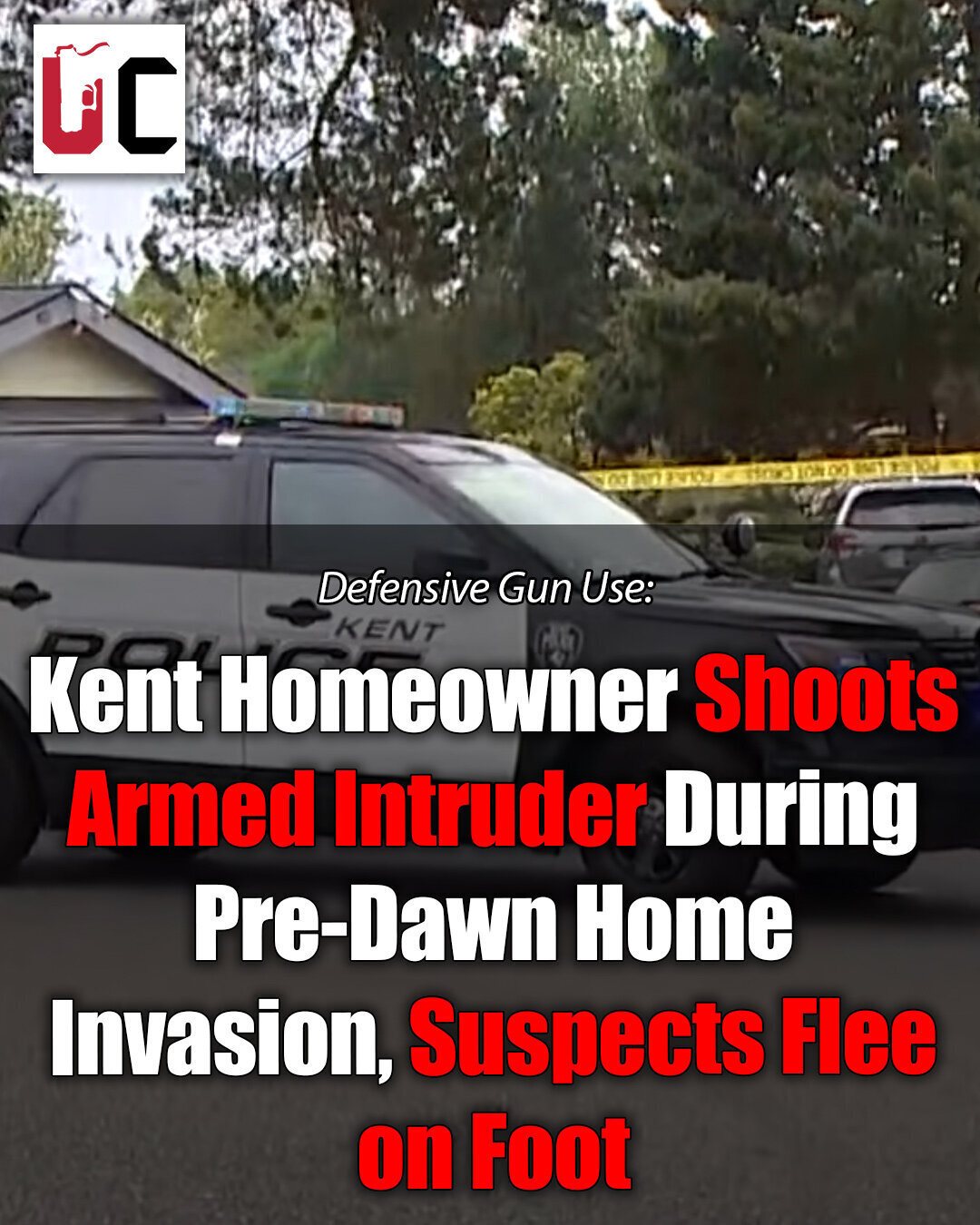 Kent Homeowner Shoots Armed Intruder During Pre-Dawn Home Invasion, Suspects Flee on Foot