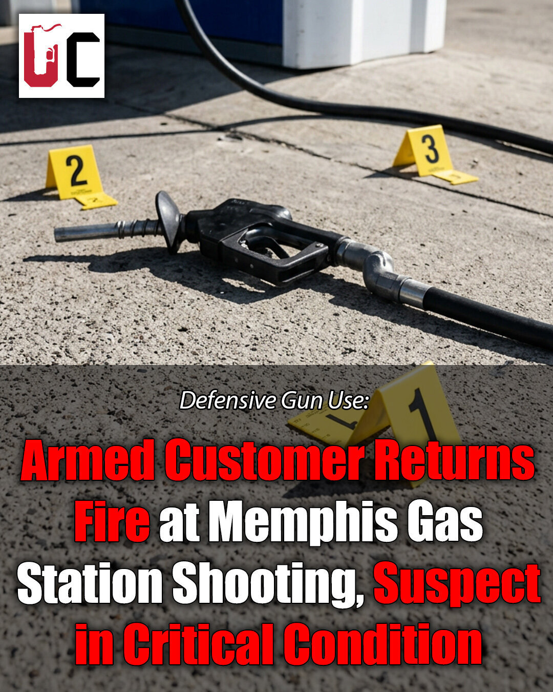 Armed Customer Returns Fire at Memphis Gas Station Shooting, Suspect in Critical Condition