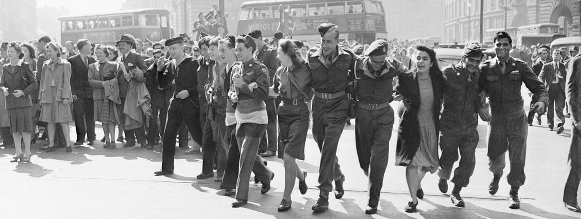 Celebrating the end of the war on VE Day. Photo: Imperial War Museums