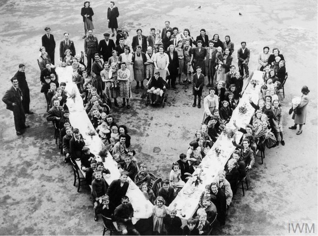 VE Day party image from above