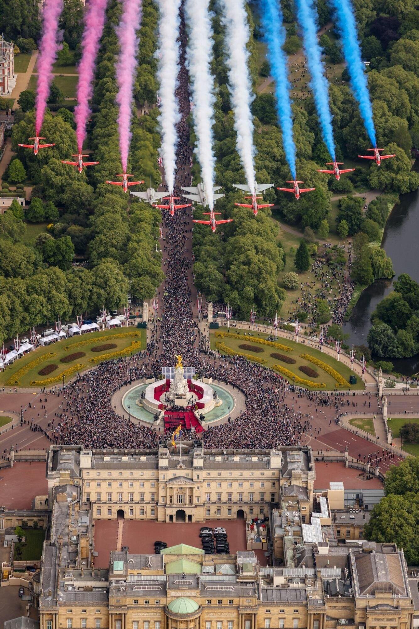 Flypast from above