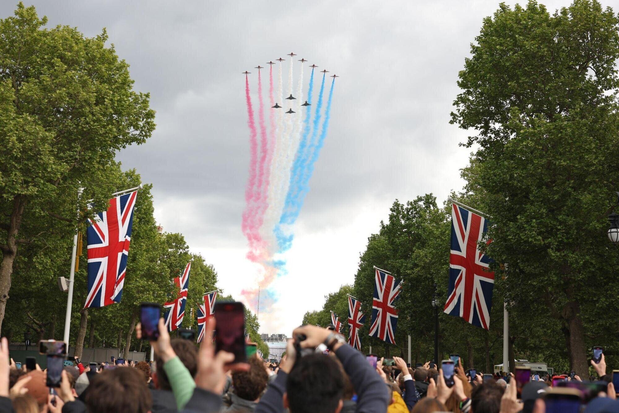 Flypast from the ground