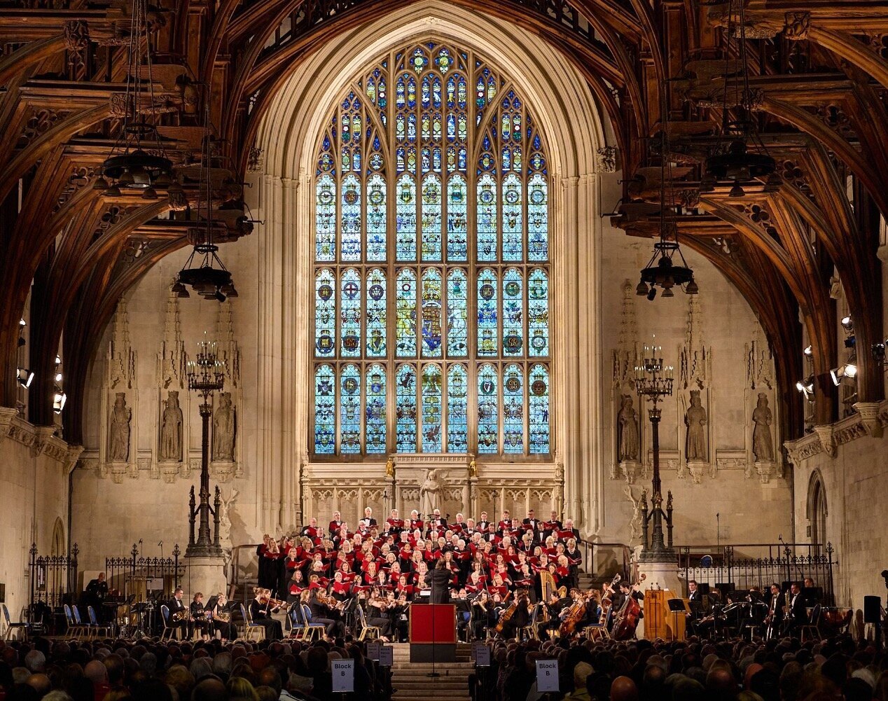 Westminster Hall with choir