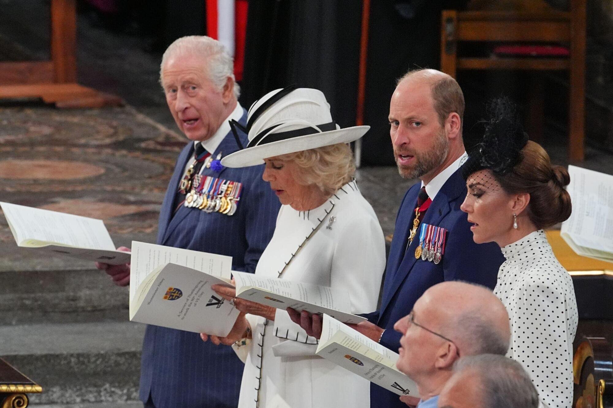 Royal Family at service