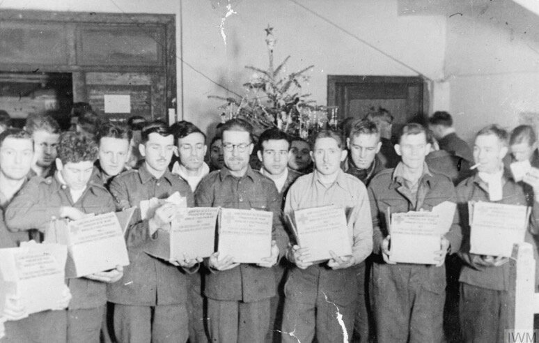 PoWs with food parcels