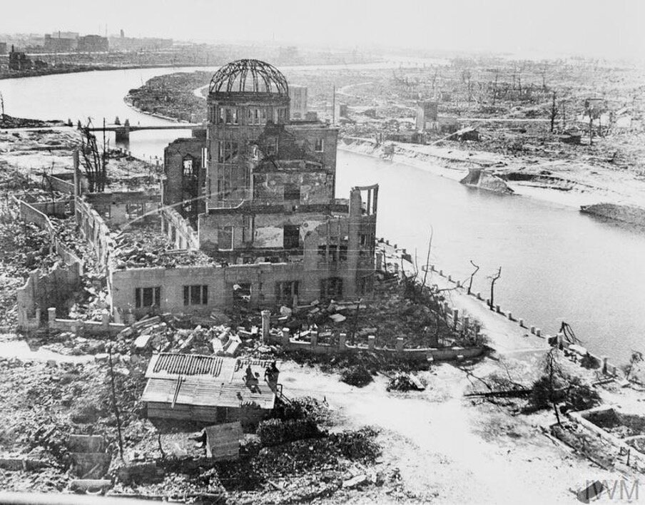 Hiroshima following the dropping of the atomic bomb on 6 August, 1945. Photo: Imperial War Museums.