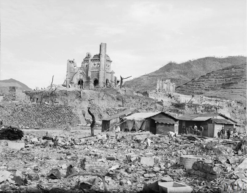 Nagasaki following the dropping of the atomic bomb on 9 August, 1945. Photo: Imperial War Museums.