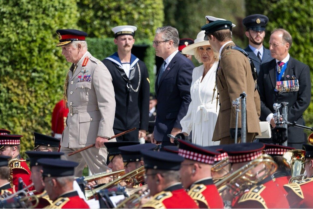 HM King Charles and Queen Camilla with PM Sir Keir Starmer