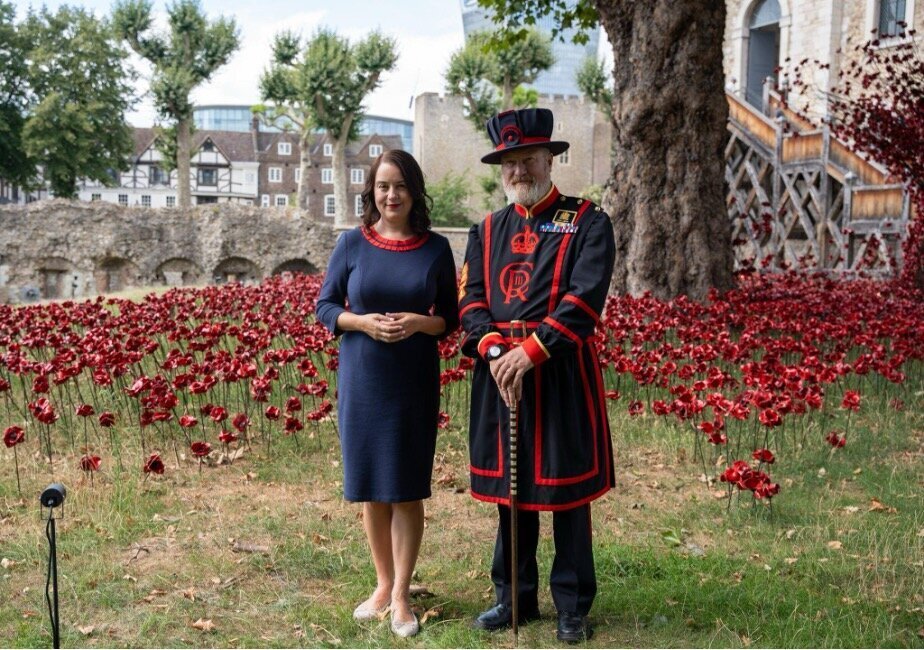 Minister Peacock at Tower of London