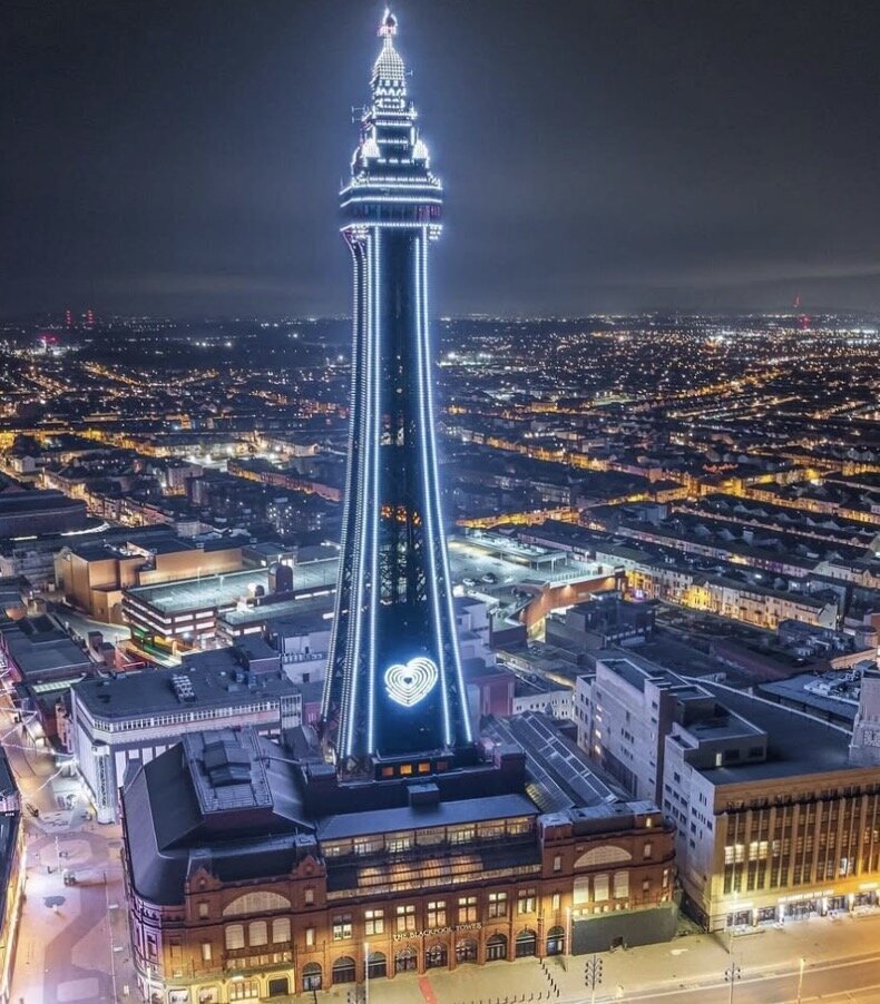 Blackpool Tower illuminated