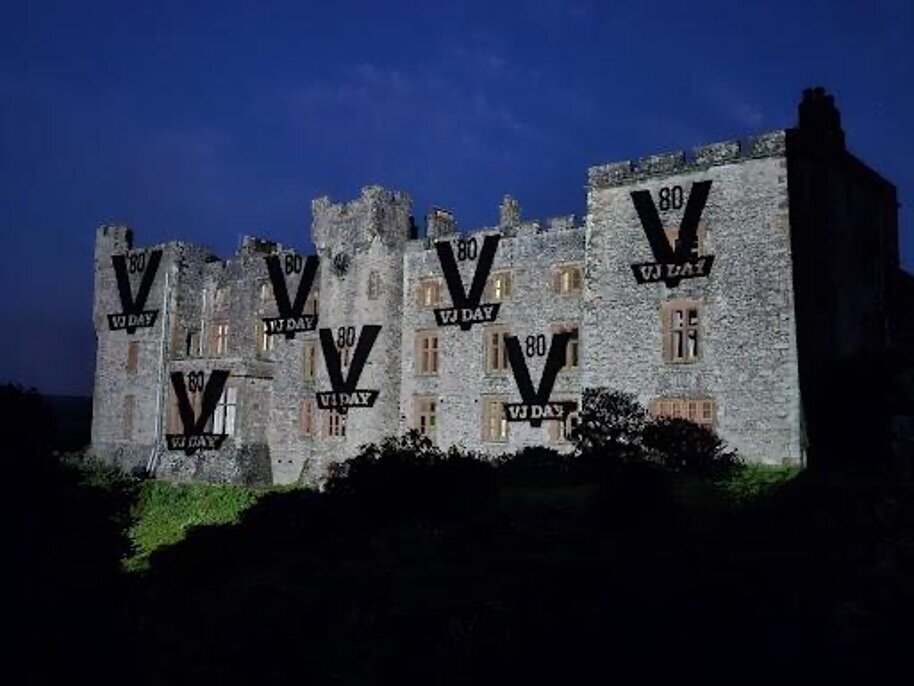 Muncaster castle illuminated