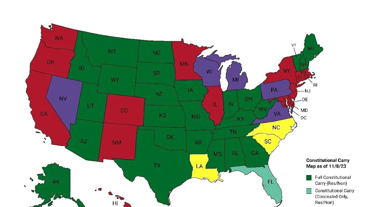 U.S. Becomes Constitutional Carry-Majority in 2023: A Paradigm Shift in Gun Rights
