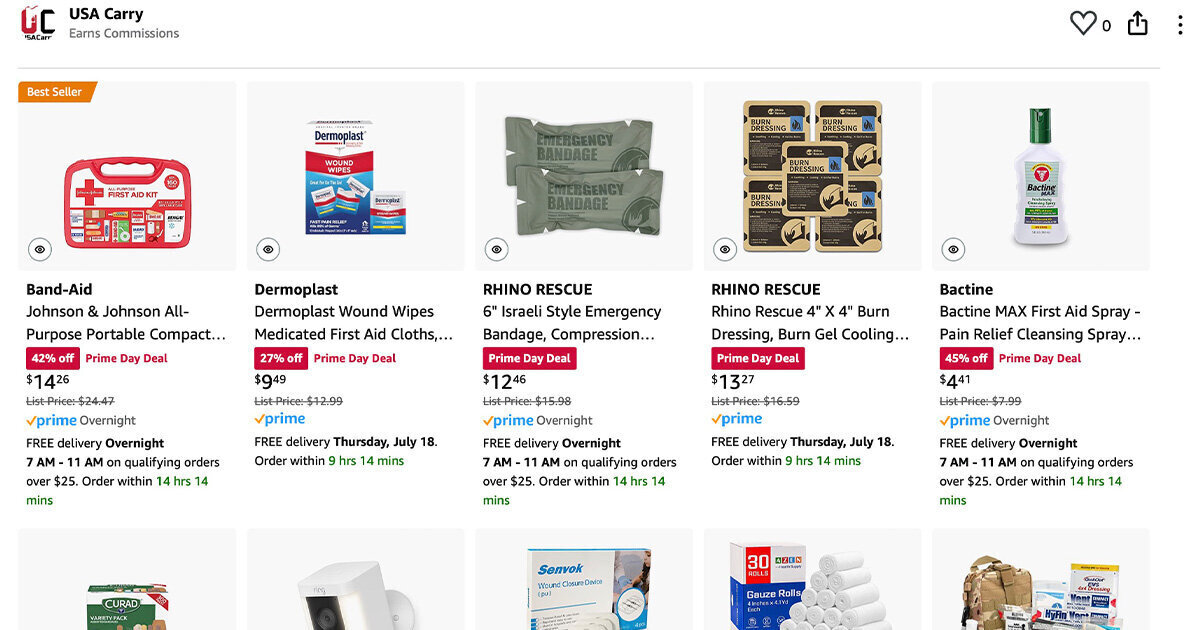 Amazon Prime Day 2024: Top Deals for Gun Owners on Home Security, First Aid, EDC Gear, and More