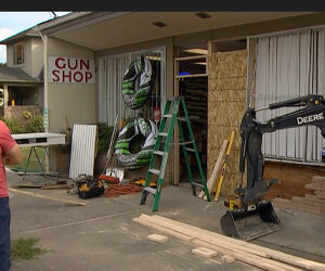 Gun Store Owner Halts Nighttime Smash & Grab from Inside His Store