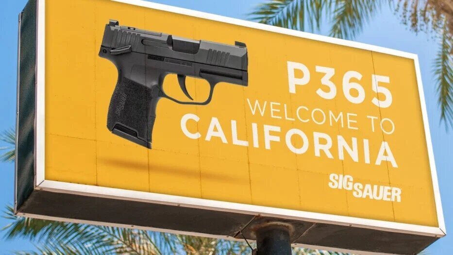 California Welcomes the New CA Compliant SIG Sauer P365