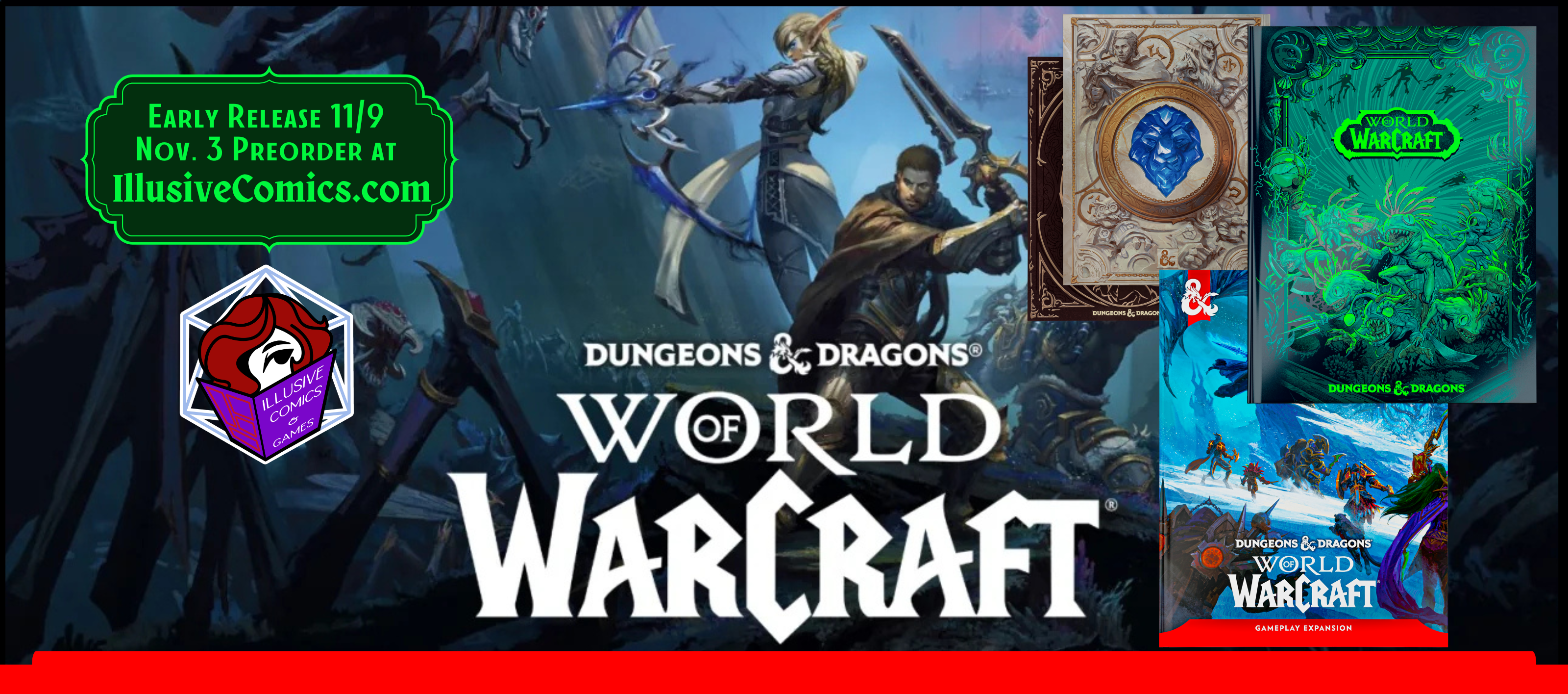banner for World of Warcraft D&D books and maps