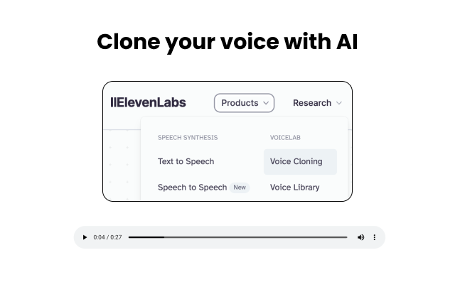ElevenLabs Instant Voice Cloning
