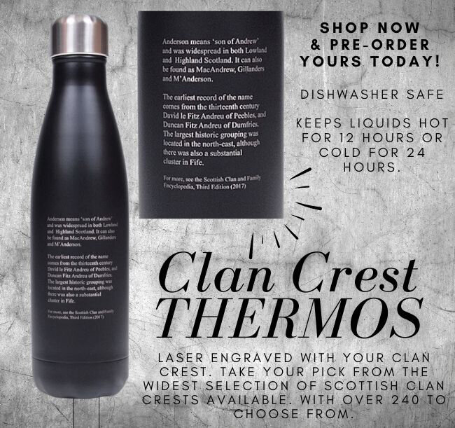 Keep Your Drink Cool With A Clan Crest Thermos The Celtic Croft