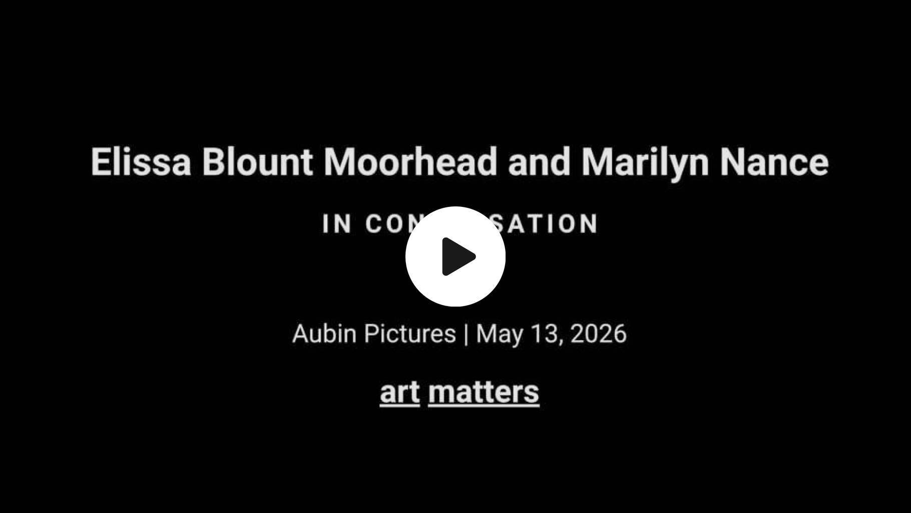 Elissa Blount Moorhead and Marilyn Nance: In Conversation